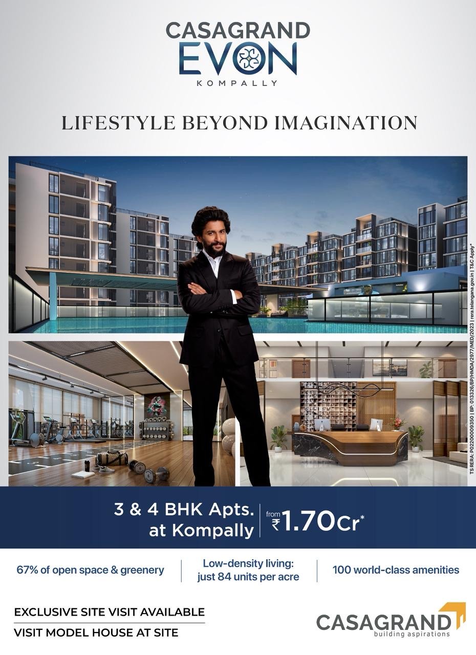 Casagrand Evon Kompally | Luxury 3 & 4 BHK